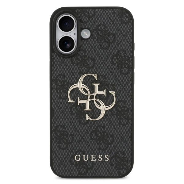 Guess 4G Metal Logo Backcover Apple iPhone 17 - Zwart