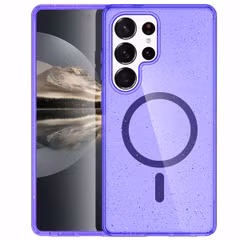 imoshion Sparkle Backcover met MagSafe Samsung Galaxy S24 Ultra - Glitter Paars