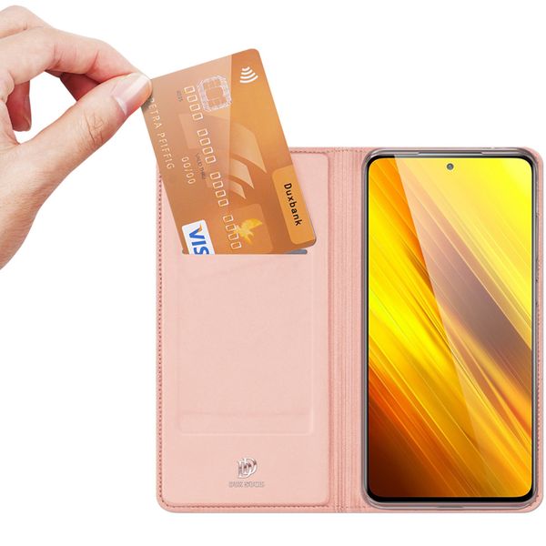 Dux Ducis Slim Softcase Bookcase Xiaomi Poco X3 (Pro) - Rosé Goud