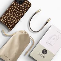 Selencia Nova Real Leather Backcover met Koord en Pashouder Apple iPhone 14 / 13 - Fawn Chic