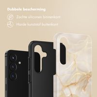 Selencia Vivid Backcover Samsung Galaxy S25 FE - Golden Beige Marble