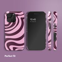 Selencia Vivid Back Cover Apple iPhone 16 Pro - Wavy Swirl Pink Plum
