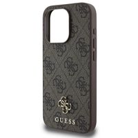 Guess 4G Metal Logo Backcover MagSafe Apple iPhone 15 Pro - Bruin