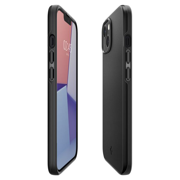 Spigen Thin Fit Backcover Apple iPhone 13 - Zwart