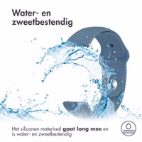 imoshion Siliconen Sport bandje  - Universeel 18 mm aansluiting - Blauw