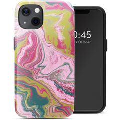 Selencia Vivid Back Cover with MagSafe Apple iPhone 13 - Marble Pink