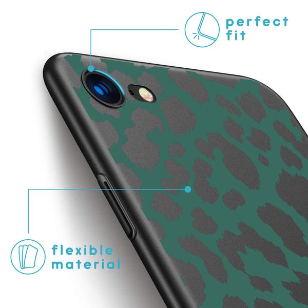 imoshion Design hoesje iPhone SE (2022 / 2020) / 8 / 7 - Luipaard - Groen