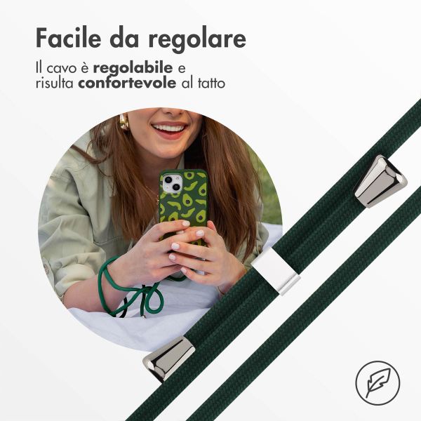 imoshion Siliconen design hoesje met koord Samsung Galaxy S21 Ultra - Avocado Green