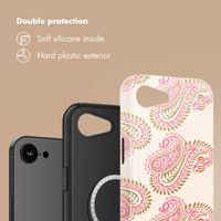 Selencia Vivid Back Cover with MagSafe Apple iPhone 17e / 16e - Paisley Blush