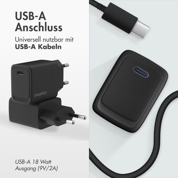 imoshion Wall Charger 20 Watt | USB-C - Zwart