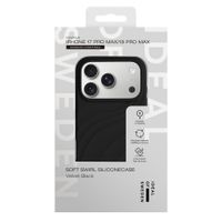 iDeal of Sweden Soft Swirl Silicone MagSafe Case Apple iPhone 17 Pro Max - Velvet Black