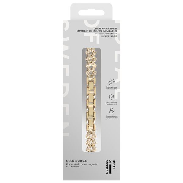 iDeal of Sweden Delicate Chain Watch Band Apple Watch | 38/40/41/42 mm - Gold Sparkle