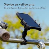 imoshion Aluminium Telefoonhouder Fiets - 360° draaibaar - Lichtgewicht - Universeel - Zwart
