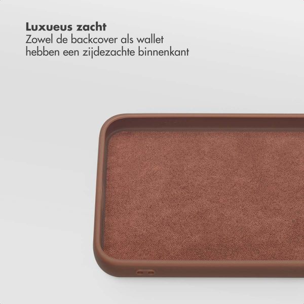 Selencia Olyn Uitneembare Bookcase met MagSafe Samsung Galaxy A56 - Bruin