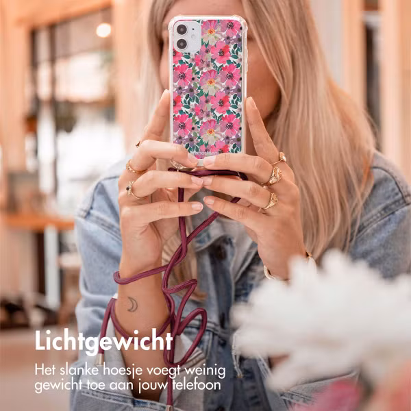 imoshion Design hoesje met koord Samsung Galaxy A34 - Flower Water