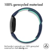 imoshion Siliconen sport bandje Fitbit Inspire - Donkerblauw  /  Mintgroen