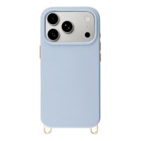 Selencia Rivièra MagSafe Backcover met afneembare haakjes Apple iPhone 17 Pro - Powder Blue