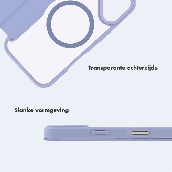 imoshion Transparante Bookcase met MagSafe Apple iPhone 17 - Lila