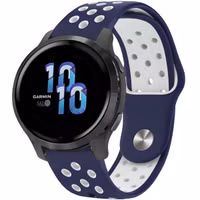 imoshion Siliconen sport bandje - Universeel 22 mm aansluiting - Blauw / Wit