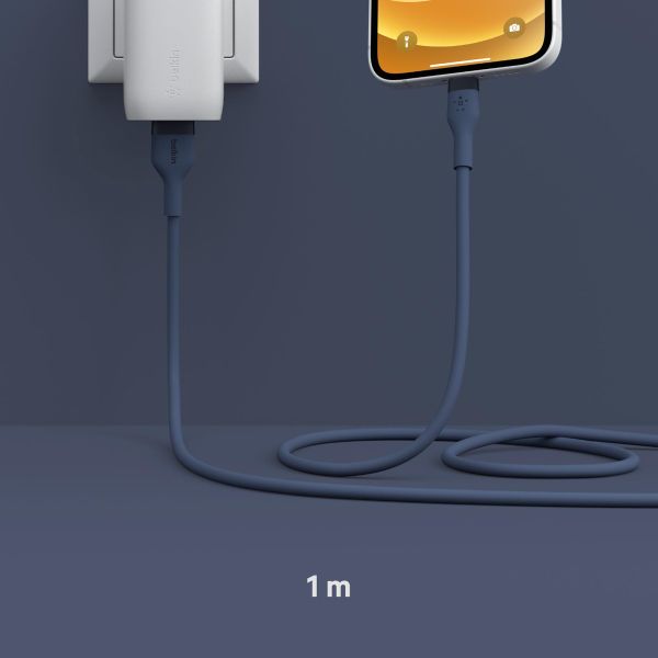 Belkin Boost↑Charge™ USB-A naar Lightning kabel siliconen - 1 Meter - Blauw