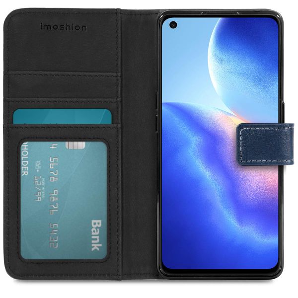 imoshion Luxe Bookcase Oppo Find X3 Neo - Donkerblauw