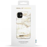 iDeal of Sweden Fashion Backcover iPhone 11 - Golden Pearl Marble