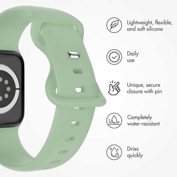 imoshion Silicone⁺ Strap Apple Watch | 44/45/46/49 mm - Size M/L - Pistachio