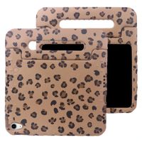 imoshion Kidsproof Design Back Cover with Handle Apple iPad 11 (2025) 11 inch A16 / iPad 10 (2022) 10.9 inch - Leopard Print