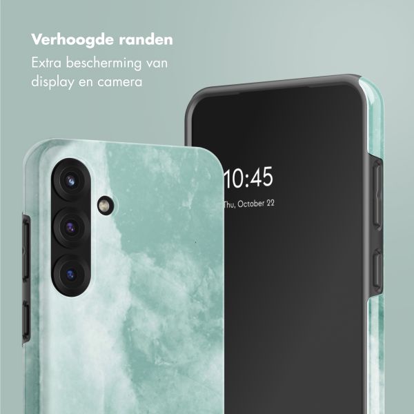 Selencia Vivid Backcover Samsung Galaxy S25 Plus - Marble Grayed Jade