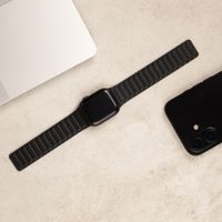 Accezz Magnetic genuine leather band Apple Watch | 44/45/46/49 mm - Black
