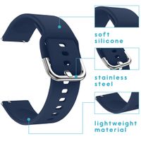 imoshion Siliconen bandje Samsung Galaxy Watch 4 / 5 / 6 / 7 / FE (20 mm) - Donkerblauw