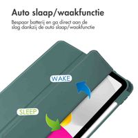imoshion Trifold Hardcase Bookcase Apple iPad 11 (2025) 11 inch A16 / iPad 10 (2022) 10.9 inch - Groen