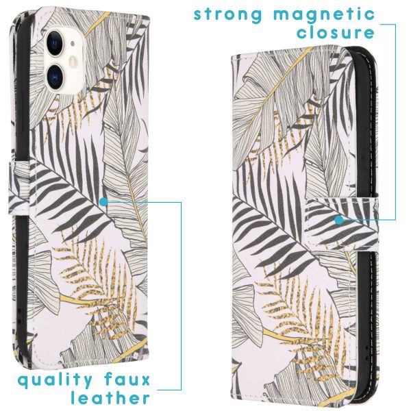 imoshion Design Softcase Bookcase iPhone 11 - Glamour Botanic