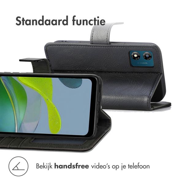 imoshion Luxe Bookcase Motorola Moto E13 - Zwart