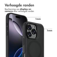 Accezz Rugged Frosted MagSafe Backcover Apple iPhone 16 Pro Max - Zwart