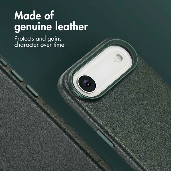 Accezz Leather Back Cover with MagSafe Apple iPhone Air - Cedar Green