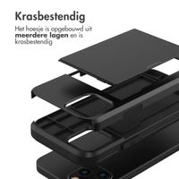 imoshion Backcover met pasjeshouder iPhone 12 Pro Max - Zwart