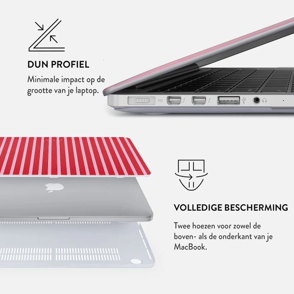 Burga Hardshell Cover Apple MacBook Air 15 inch (2023 / 2024 M3 / 2025 M4 / 2026 M5) - Strawberry Jam