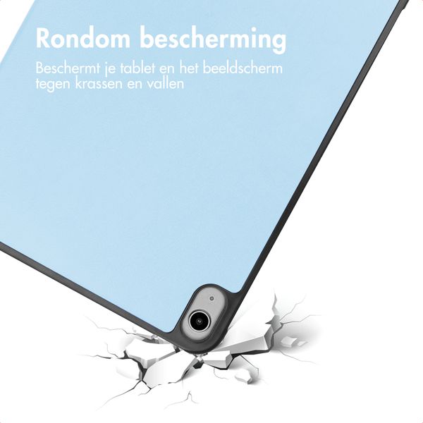 imoshion Trifold Bookcase Apple iPad 11 (2025) 11 inch A16 / iPad 10 (2022) 10.9 inch - Lichtblauw