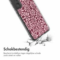 imoshion Design hoesje Samsung Galaxy S21 FE - Bloom Love Blush