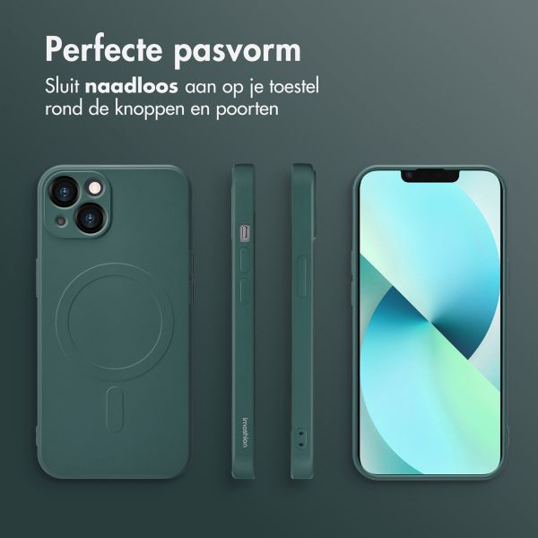 imoshion Color Backcover met MagSafe Apple iPhone 13 - Donkergroen