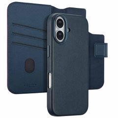 Accezz 2-in-1 Leather Wallet Case with MagSafe Apple iPhone 17 - Nightfall Blue