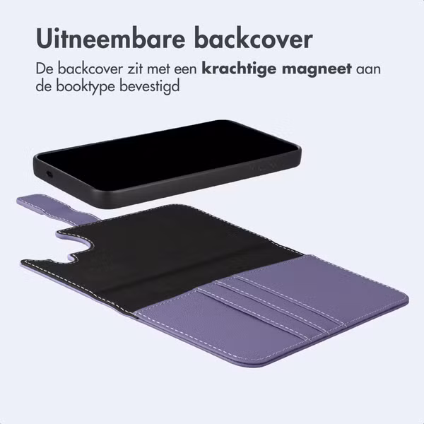 imoshion Uitneembare 2-in-1 Luxe Bookcase Samsung Galaxy S26 - Paars