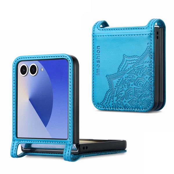 imoshion Mandala Bookcase Samsung Galaxy Z Flip 7 - Turquoise