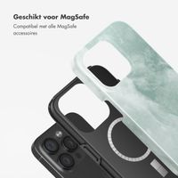 Selencia Vivid Tough Backcover met MagSafe iPhone 15 Pro - Marble Grayed Jade