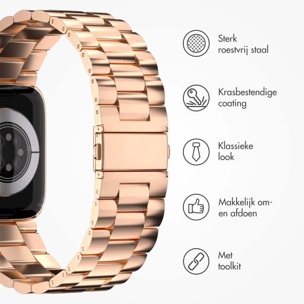 imoshion Stalen bandje Apple Watch Series 1 t/m 9 / SE (38/40/41 mm) | Series 10 / 11 (42 mm) - Rosé Goud