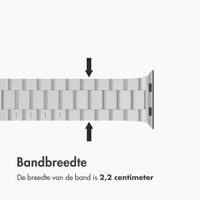 imoshion Stalen bandje Apple Watch Series 1 t/m 11 / SE / Ultra (44/45/46/49 mm) - Zilver