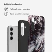 Selencia Vivid Backcover Samsung Galaxy A55 - Chic Marble Black