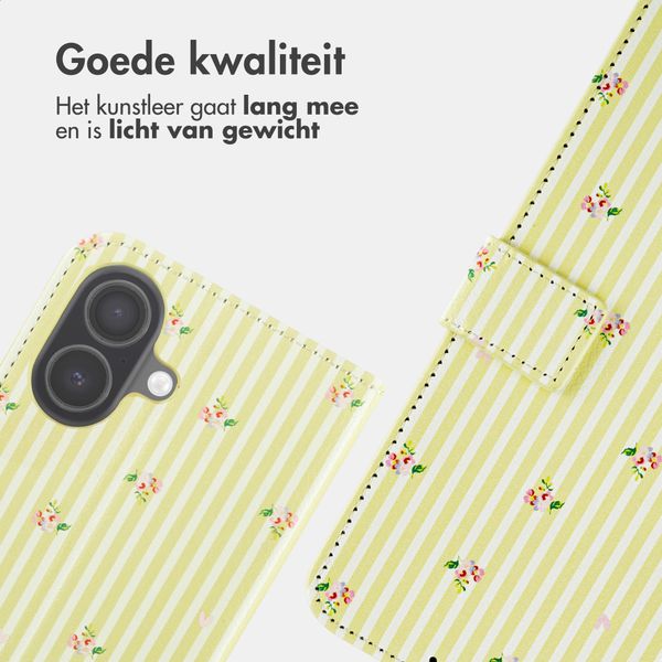 imoshion Design Bookcase Apple iPhone 16 - Garden Stripes