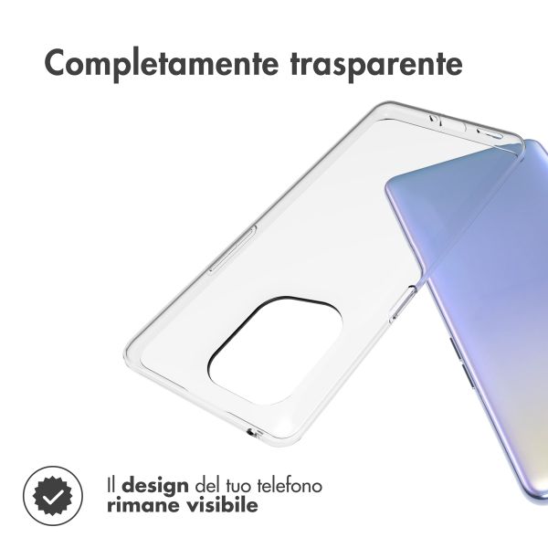 Accezz Clear Backcover Oppo Find X5 5G - Transparant